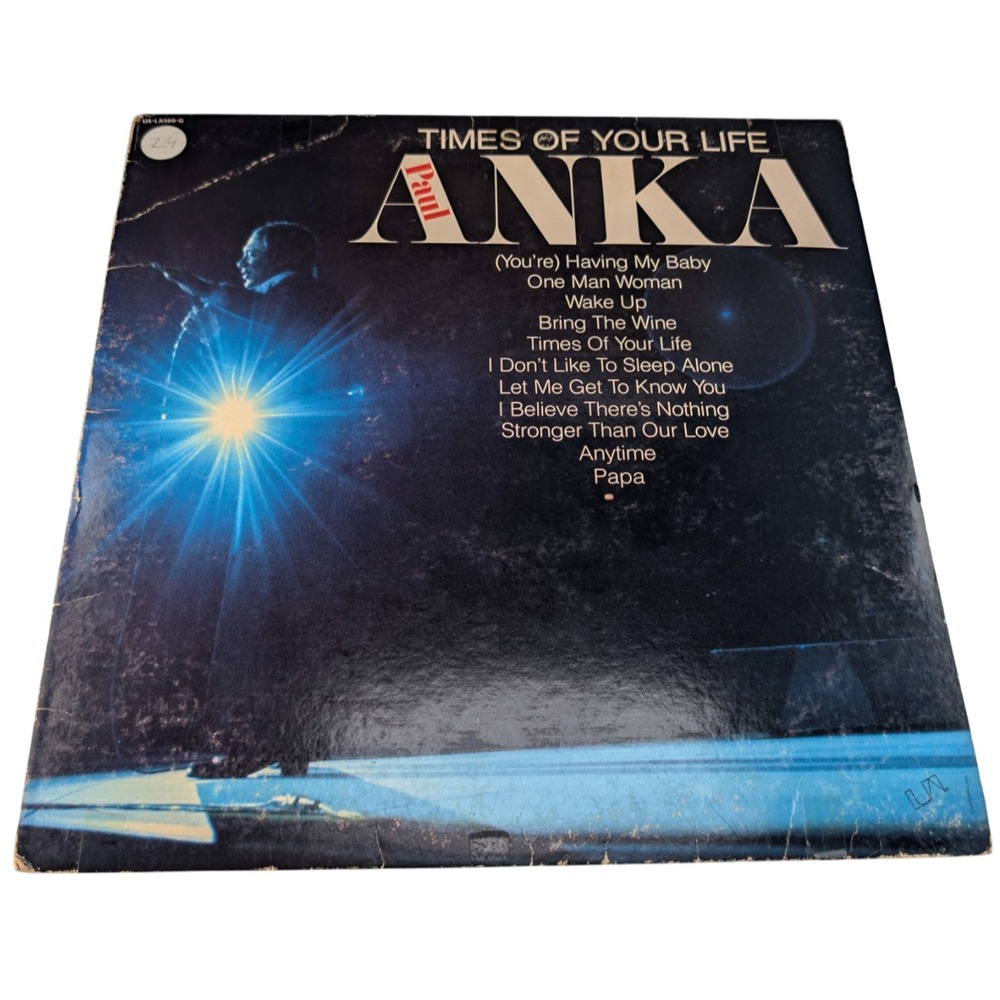 Paul Anka Times Of Your Life LP (1975 US Allied) UA-LA569-G VG/G+